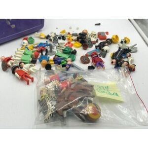 Vintage 1970s Playmobile Figures Accessories Cowboys Native Americans Horses Geo